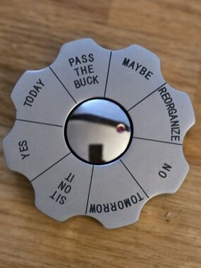 Decision Spinner Wheel - Silver